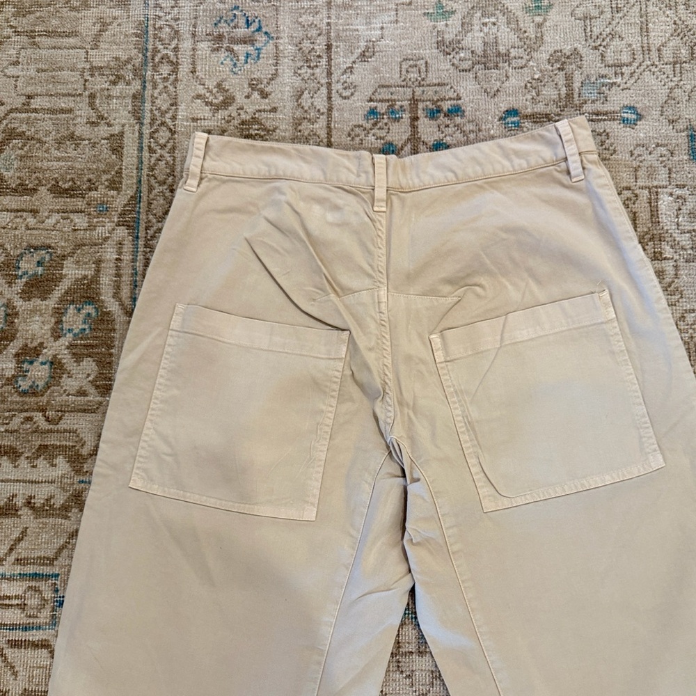 Nili Lotan Cotton Shon Pant in Rock Khaki - Picture 7 of 12